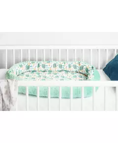 Babynest Minky – mintgroene egeltjes