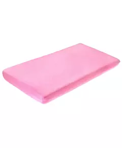 Frotte hoeslaken met elastiek – roze 120x60