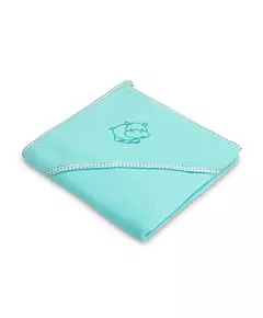 Hippo zachte badhanddoek turquoise