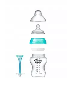 Fles 340 ml antikrampjes Transparant Tippee