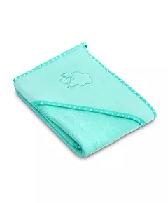 Lamszachte badhanddoek turquoise