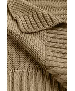 Bamboe-katoendeken beige cozy