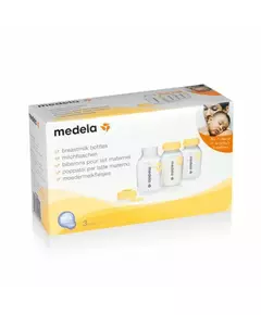 Medela Melkflessen Transparant 3-pack