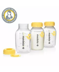 Medela Melkflessen Transparant 3-pack