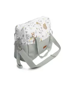 Witte Eco-leren Wandelwagen Tas Avontuur