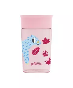 Ronddrinkbeker Roze 360-Leerbeker 300ml