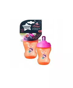 Tommee Tippee Roze Kindermok Met Rietje