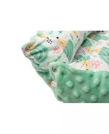 Babynest Minky – mintgroene egeltjes