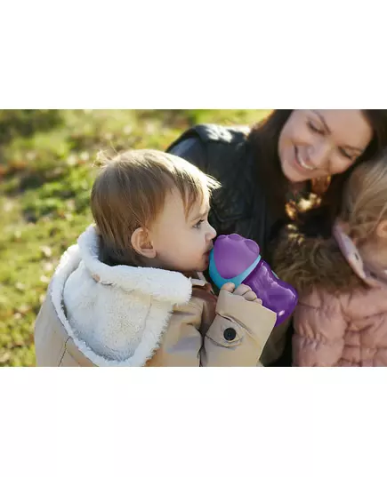 Roze Drinkbeker Met Rietje 200ml 9m+