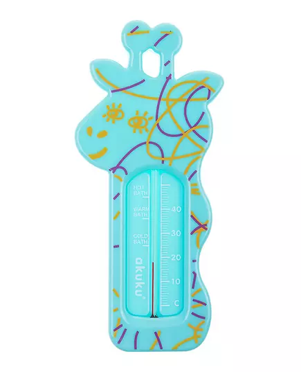 Giraffe badthermometer geel