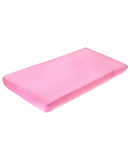 Frotte hoeslaken met elastiek – roze 120x60