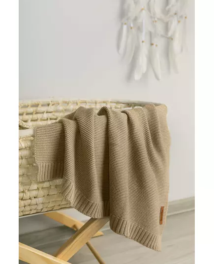 Bamboe-katoendeken beige cozy