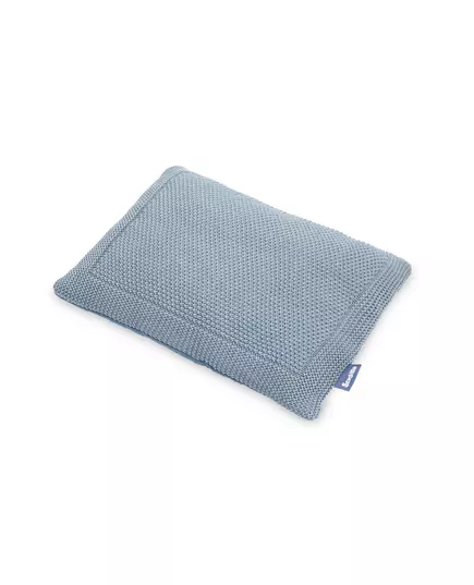 Gebreide wiegenset muslin-blauw