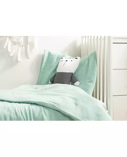 Muslin Beddengoed Mint 100x135 cm