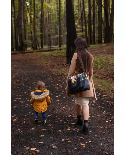 Witte Eco-leren Wandelwagen Tas Avontuur