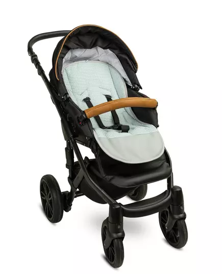 Wafel Kinderwagen Inleg - Herten Mint