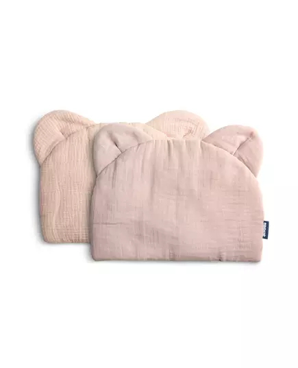 Muslin kinderwagenkussen roze