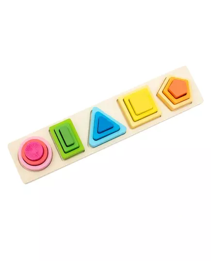 Montessori Houten Sorteerbord - Kleuren & Vormen Puzzel